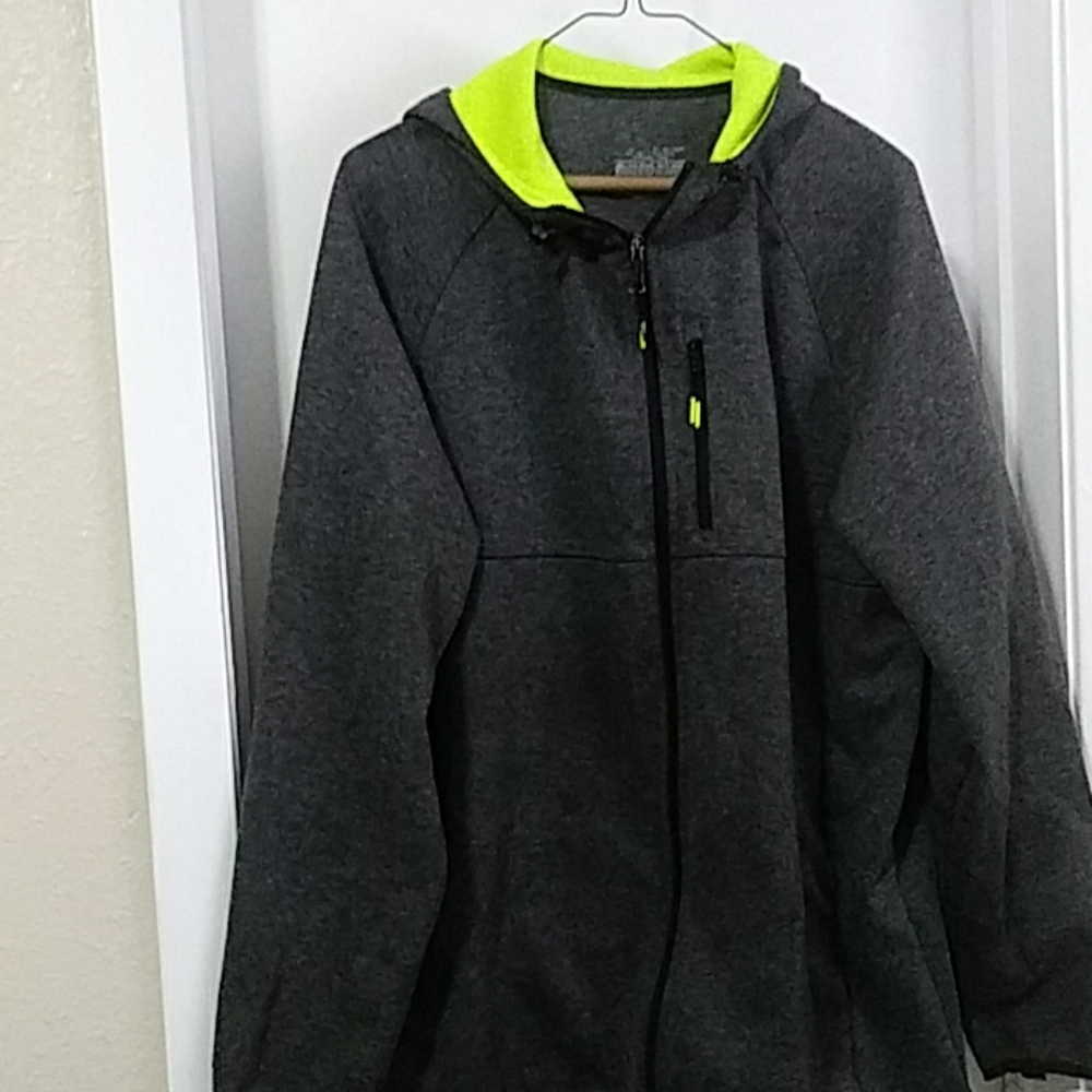 Gray and yellow jacket